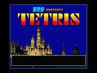 Tetris MSX Title screen