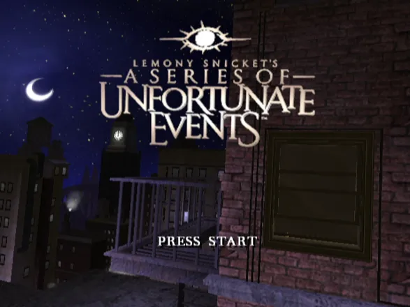 Lemony Snicket&#x27;s A Series of Unfortunate Events GameCube Title Screen