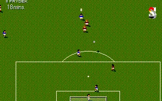 Sensible World of Soccer: European Championship Edition DOS During the match