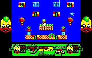 Edd the Duck! Amstrad CPC Two little boys emerged from their jack-in-the-boxes