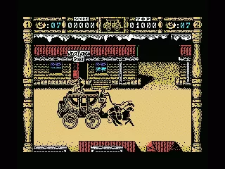 Wells &#x26; Fargo MSX The stage coach route goes through villages and deserts