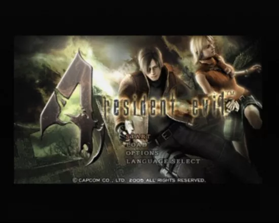 Resident Evil 4 PlayStation 2 Main Title/Main Menu