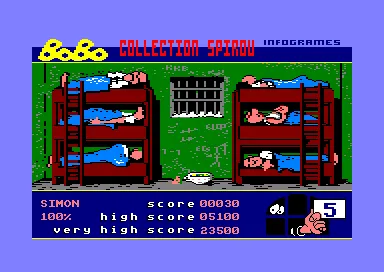 Stir Crazy featuring BoBo Amstrad CPC Your cell mates are snoring