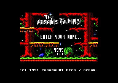 The Addams Family Amstrad CPC High score table