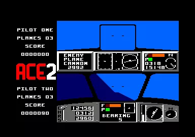 ACE 2 Amstrad CPC Take the planes on the horion down