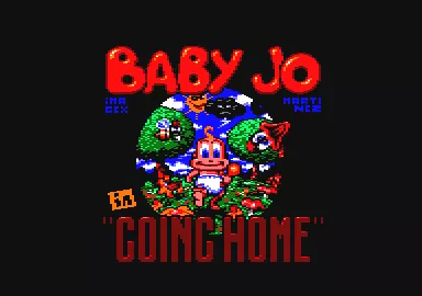 Baby Jo in: &#x22;Going Home&#x22; Amstrad CPC The title screen.