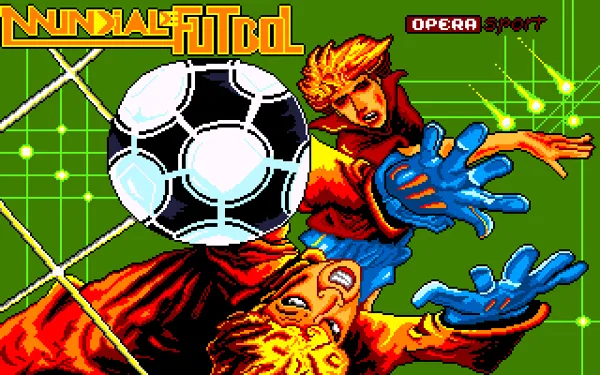 Mundial de F&#xFA;tbol DOS Title screen