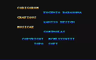 Coliseum Amstrad CPC Play Select screen