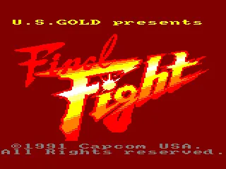 Final Fight Amstrad CPC Title