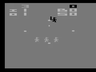 Home Run Atari 2600 The game in black and white mode