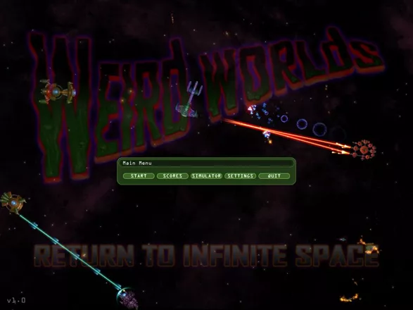 Weird Worlds: Return to Infinite Space Windows Main Menu