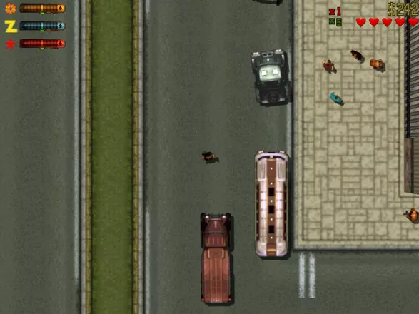 Grand Theft Auto 2 Windows Russian mafia needs people from this bus to produce hot-dogs.