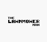 The Lawnmower Man Game Boy Title screen.