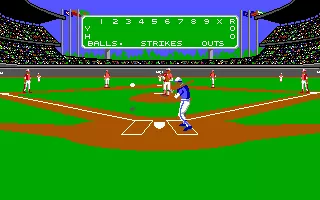 Pete Rose Pennant Fever DOS Here&#x27;s the pitch! (EGA)