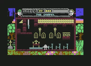 Magicland Dizzy Commodore 64 The chapel.