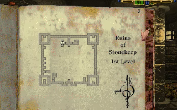 Stonekeep DOS Put away pen &#x26; paper, the journal maps the game for you!