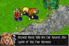 The Chronicles of Narnia: The Lion, the Witch and the Wardrobe Game Boy Advance Aslan and Peter