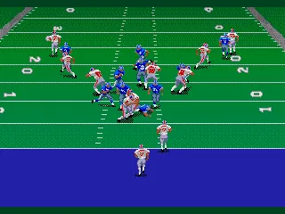 Madden NFL 97 Genesis Kicking a punt