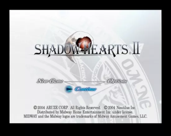 Shadow Hearts: Covenant PlayStation 2 Main Menu/Main Title