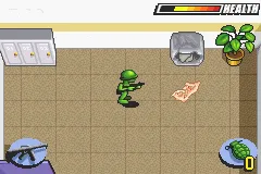 Army Men: Advance Game Boy Advance Blowing up the safe reveals the map which you need to collect as an objective