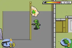 Army Men: Advance Game Boy Advance Raising the flag in your base ends the level