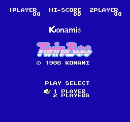 TwinBee NES Title screen