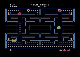 Pac-Man Atari 8-bit Pac-Man munches on some dots...