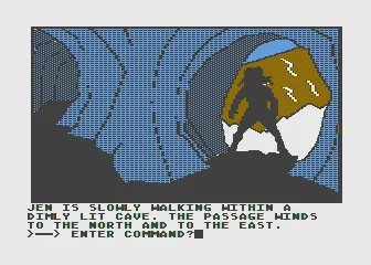 Hi-Res Adventure #6: The Dark Crystal Atari 8-bit I&#x27;m entering a dimly lit cave...