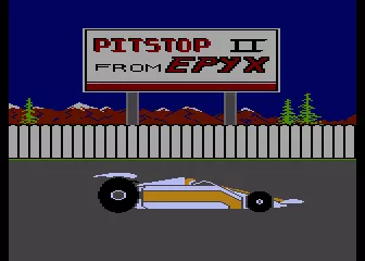 Pitstop II Atari 8-bit Title Screen 2
