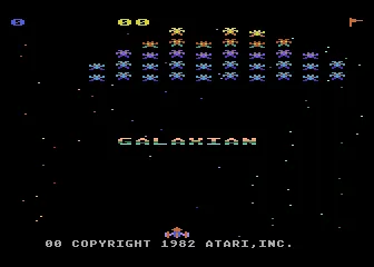 Galaxian Atari 8-bit Title screen