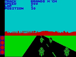 Speed King 2 ZX Spectrum Game start