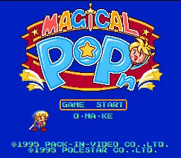 Magical Pop&#x27;n SNES Title Screen