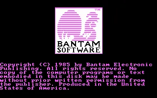 I, Damiano: The Wizard of Partestrada PC Booter Bantam logo
