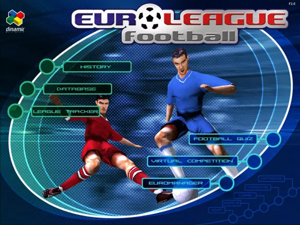 Euro League Football Windows Main menu