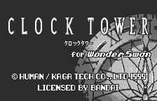 Clock Tower WonderSwan Title screen