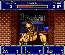 Sonic Blast Man SNES Bonus Stage - Knockout Enemy