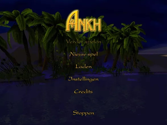 Ankh Windows Main menu (Dutch version)