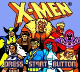X-Men: Mutant Academy Game Boy Color Title screen.