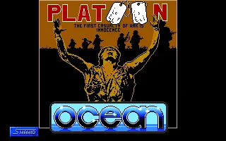 Platoon Amiga Title screen