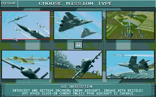 Birds of Prey Amiga Choose mission type