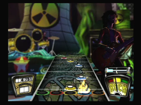 Guitar Hero PlayStation 2 Playing a song...