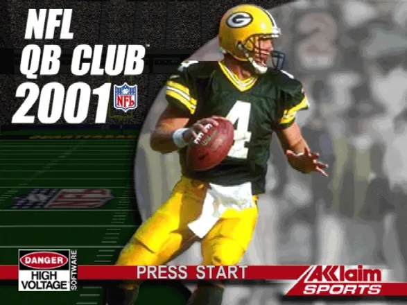 NFL QB Club 2001 Nintendo 64 Title screen.