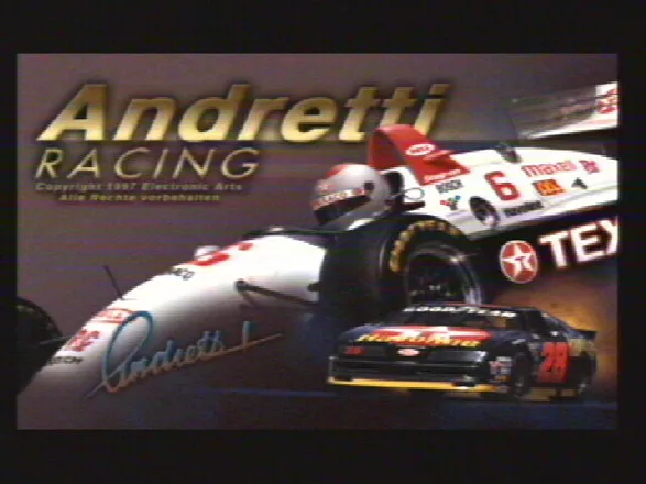 Andretti Racing SEGA Saturn Title Screen (German) (PAL Version)