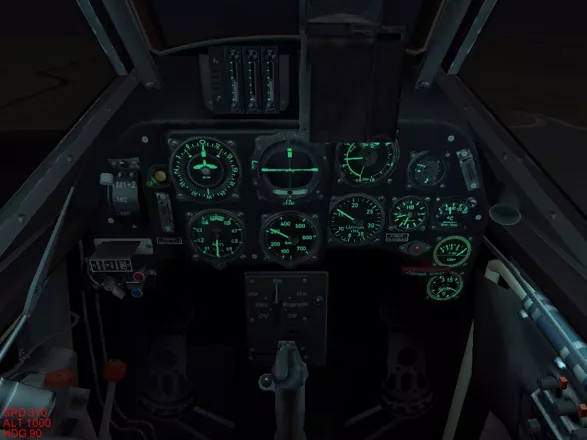 IL-2 Sturmovik: Forgotten Battles Windows Bf-109 cockpit with the night lights on