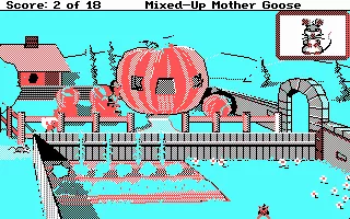 Mixed-Up Mother Goose DOS Hmm, a giant pumpkin! (CGA)