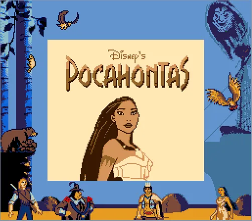 Disney&#x27;s Pocahontas Game Boy Title screen (Super Game Boy)