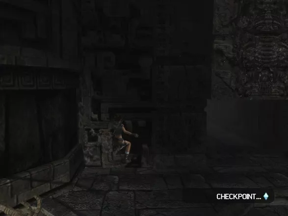 Lara Croft: Tomb Raider - Legend Windows This time, you save using checkpoints.