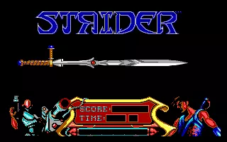 Strider DOS Title screen