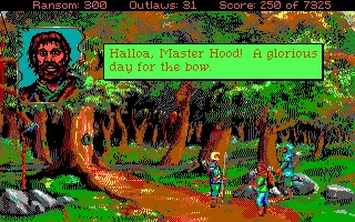 Conquests of the Longbow: The Legend of Robin Hood DOS Care for some target practice? (EGA/Tandy)