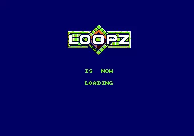 Loopz Amstrad CPC Loading screen